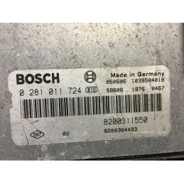 ECU MOTOR BOSCH EDC15C13-6.2 0281011724 RENAULT 8200311550 8200384493