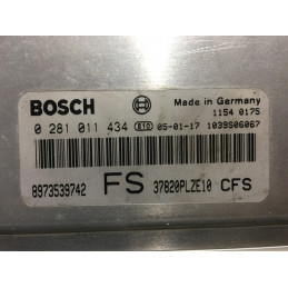 ECU MOTOR BOSCH EDC15C7-4.60 0281011434 HONDA 37820PLZE10