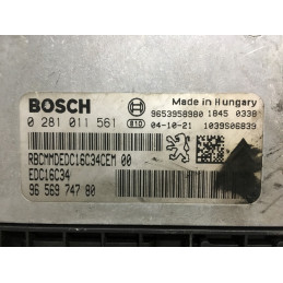 ECU MOTOR BOSCH EDC16C34-4.10 0281011561 PSA 9656974780