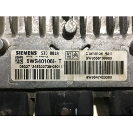 ECU MOTOR SIEMENS SID 801A 5WS40106I-T PSA 9647423380