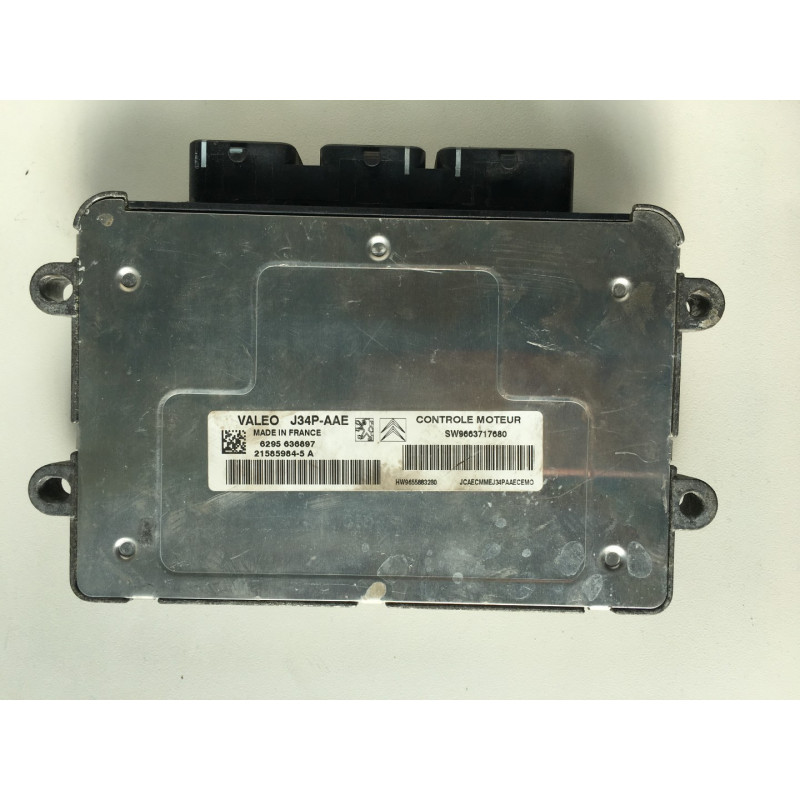 ECU MOTOR JOHNSON CONTROLS J34P-AAE 21585984-5 A PSA HW 9655883280 SW 9663717680