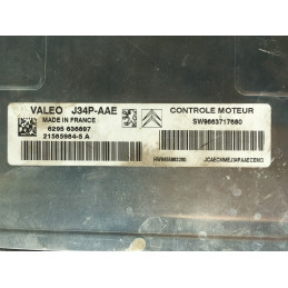 ECU MOTOR JOHNSON CONTROLS J34P-AAE 21585984-5 A PSA HW 9655883280 SW 9663717680