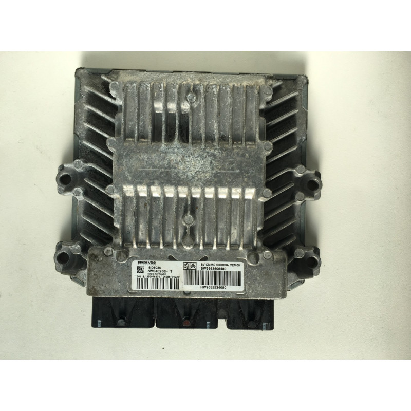 ECU MOTOR SIEMENS SID 803A 5WS40258I-T PSA 9655534080 9663606480