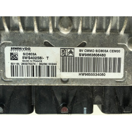 ECU MOTOR SIEMENS SID 803A 5WS40258I-T PSA 9655534080 9663606480