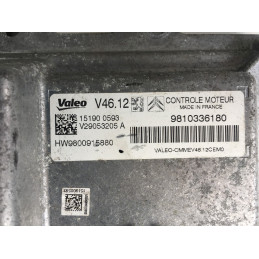 ECU MOTOR VALEO V46.12 V29053205A PSA HW 9800915880 9810336180