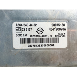 ECU MOTOR DELPHI DCM3.2AP R0412C020A SSANG YONG 28075138 MERCEDES A6645404432