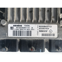 ECU MOTOR SIEMENS SID 301 S122326114A RENAULT 8200843713 8200807626