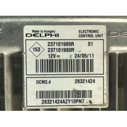 ECU MOTOR DELPHI DCM3.4 28321424 RENAULT 237101989R 237101990R