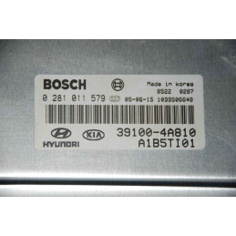 ECU BOSCH EDC15C7-4.30 0281011579 KIA SORENTO I 2.5 CRDI 103KW 140CV 39100-4A810 - CON INMOVILIZADOR ANULADO (INMO / IMMO OFF)