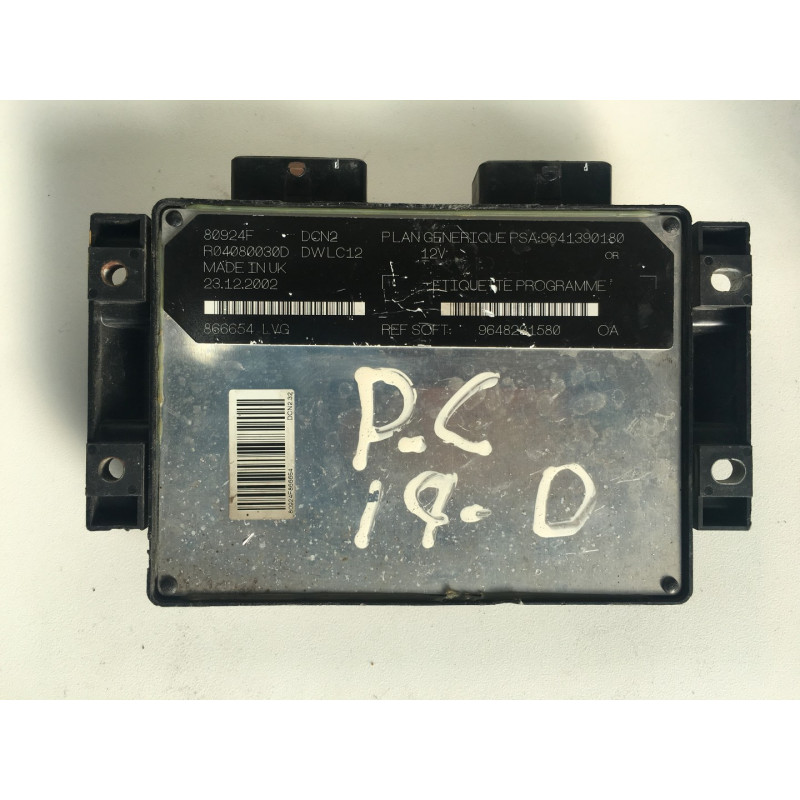 ENGINE ECU LUCAS DCN2 R04080030D PSA 9641390180 ENGINE ECU LUCAS DCN2 R04080030D PSA 9641390180