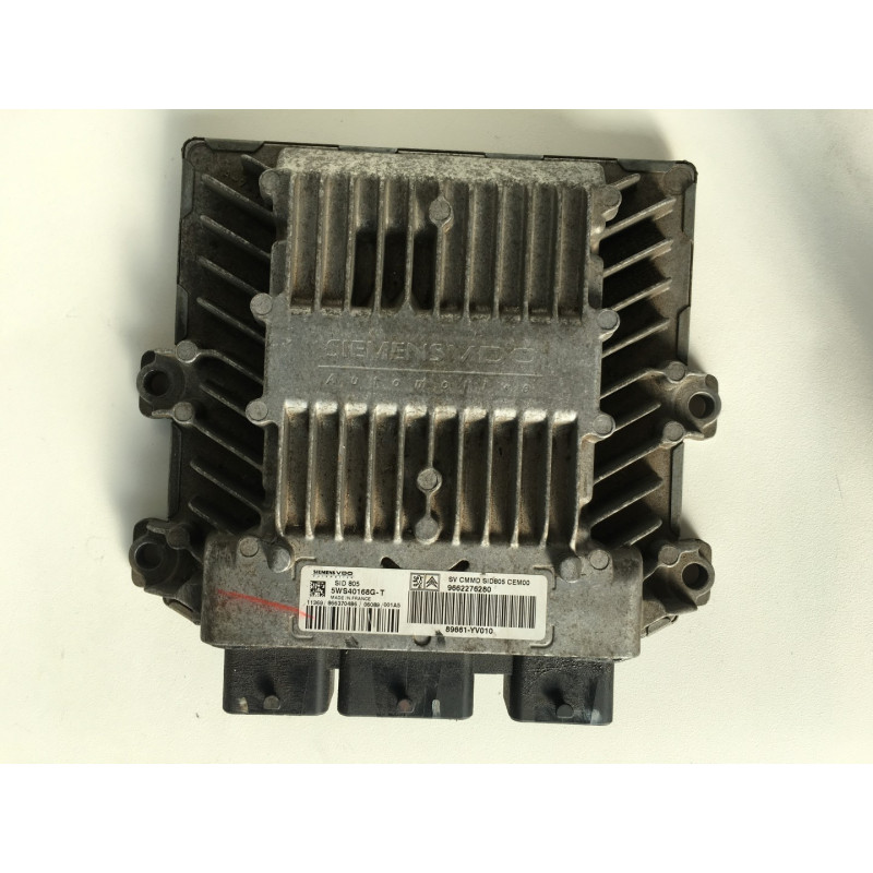 ECU MOTOR SIEMENS SID 805 5WS40168G-T PSA 89661-YV010 9662276280