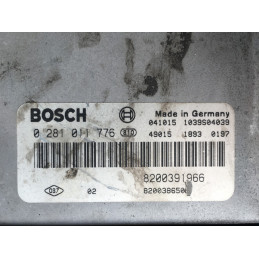 ECU MOTOR BOSCH EDC16C3-10.22 0281011776 RENAULT 8200391966 8200386508