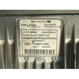 ECU MOTOR DELPHI DDCR R0410C081A RENAULT HOM8200129063 8200284277