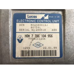 ECU MOTOR LUCAS DCN R04080012J RENAULT 7700104956