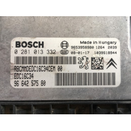 ECU MOTOR BOSCH EDC16C34-4.11 0281013332 PSA 9664257580