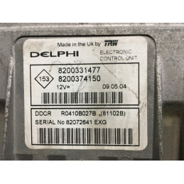 ECU MOTOR DELPHI DDCR R0410B027B RENAULT 8200331477 8200374150