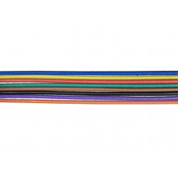 BOBINA DE 8 CABLES COLORES 30 AWG - 25m