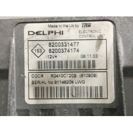 ECU MOTOR DELPHI DDCR R0410C120B RENAULT 8200331477 8200374174