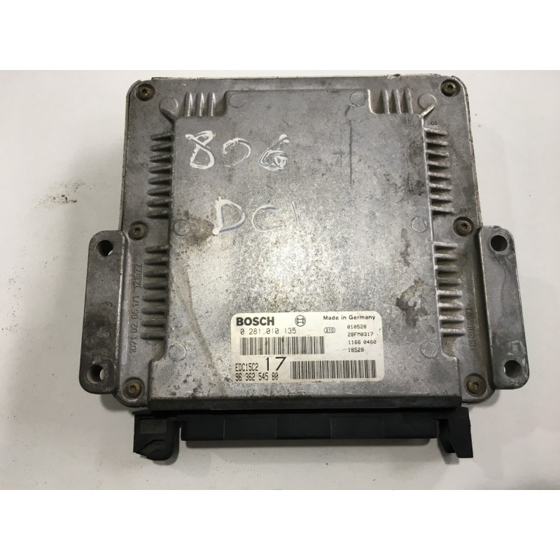 ECU BOSCH EDC15C2-6.1 0281010135 CITROEN JUMPY / PEUGEOT EXPERT / FIAT SCUDO 2.0 HDI JTD 95CV RHX 9636254580 - CON INMO ANULADO