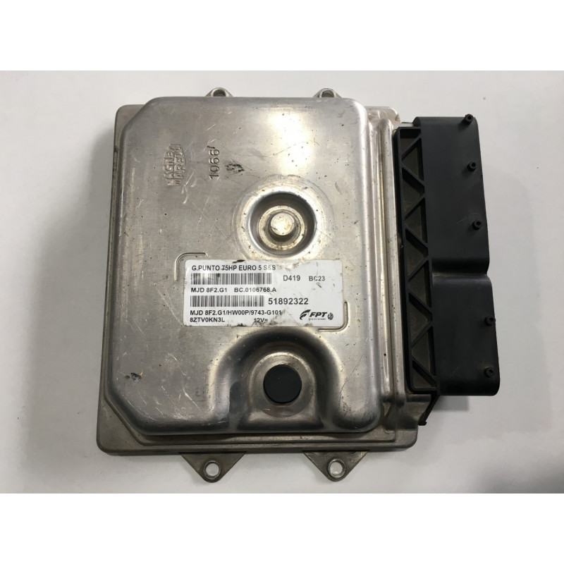 ECU MOTOR MAGNETI MARELLI MJD 8F2.G1 BC.0106768.A FIAT 51892322