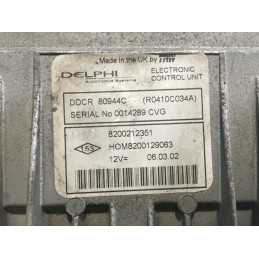 ECU MOTOR DELPHI DDCR R0410C034A RENAULT 8200212351 HOM8200129063