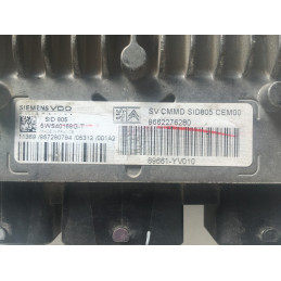 ECU MOTOR SIEMENS SID805 5WS40168G-T TOYOTA PSA 89661-YV010 9662276280