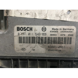 ECU MOTOR BOSCH EDC16C3-10.22 0281011549 RENAULT 8200310863 8200370779