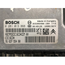 ECU MOTOR BOSCH EDC16C34-4.11 0281013868 PSA 9663755480