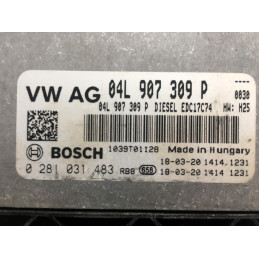 ECU MOTOR BOSCH EDC17C74 0281031483 VAG 04L907309P