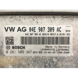 ECU MOTOR BOSCH MED17.5.25 0261S09387 VAG 04E907309AC