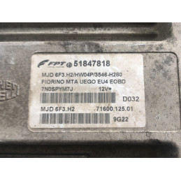 ECU MOTOR MAGNETI MARELLI MJD 6F3.H2 71600.125.01 FIAT 51847818 HW04P