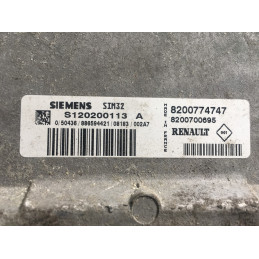 ECU MOTOR SIEMENS SIM 32 S120200113A RENAULT 8200774747 8200700695