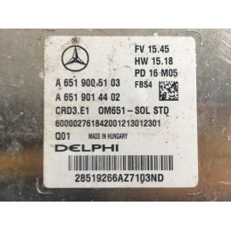 ECU MOTOR DELPHI CRD3.E1 28519266 MERCEDES A6519005103 A6519014402