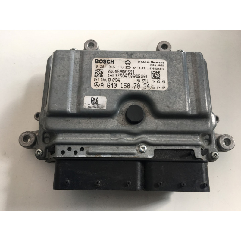 ECU MOTOR BOSCH EDC16C32-5.43 0281015116 MERCEDES A6401507034