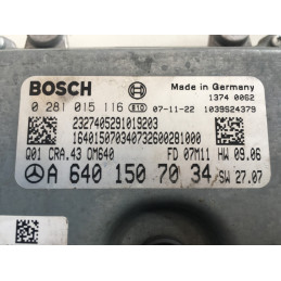 ECU MOTOR BOSCH EDC16C32-5.43 0281015116 MERCEDES A6401507034