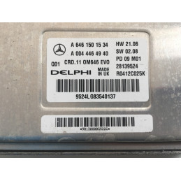 ECU MOTOR DELPHI CRD.11 28139524 MERCEDES A6461501534 A0044464940