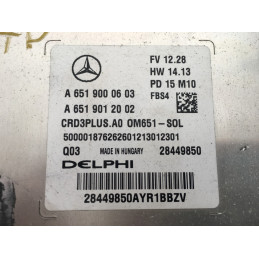 ECU MOTOR DELPHI CRD3PLUS.A0 28449850 MERCEDES A6519000603 A6519012002