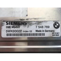 ECU MOTOR SIEMENS MS45.0 5WK93022 BMW 7548769