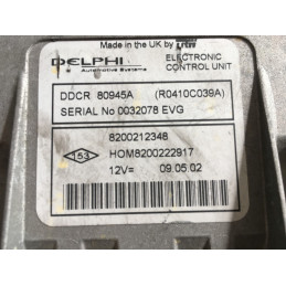 ECU MOTOR DELPHI DDCR R0410B020A RENAULT 8200259832 8200308212