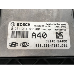 ECU MOTOR BOSCH EDC17C57-4.10 0281031888 KIA SPORTAGE IV (QL) 1.7 CRDI 86KW 116CV 39140-2A400 / SW F0SL600MI0EIU701 - 1037561271