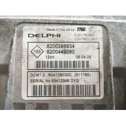 ECU MOTOR DELPHI DCM1.2 R0410B030C RENAULT 8200398934 8200449080