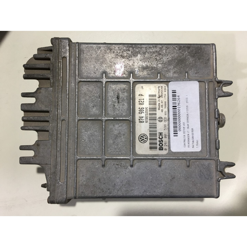 ECU MOTOR BOSCH EDCMSA15.5-5.26 0281001598 VOLKSWAGEN LT II 2.5 TDI 75KW 102CV 074906021P - CON INMOVILIZADOR ANULADO