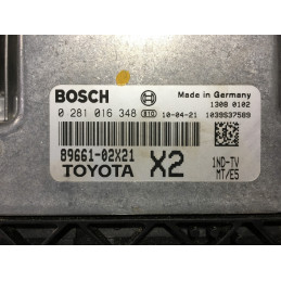 ECU MOTOR BOSCH EDC17CP07-6.21 0281016348 TOYOTA 89661-02X21