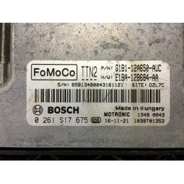 ECU MOTOR BOSCH MED17.0.1 0261S17675 FORD G1B1-12A650-AUC TTN2