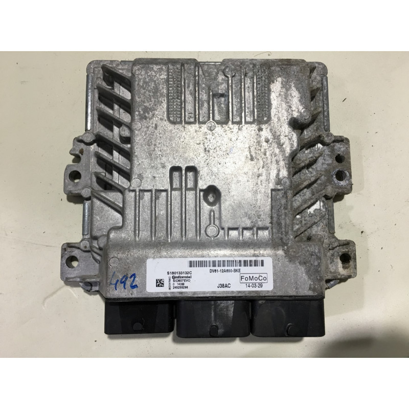 ECU MOTOR CONTINENTAL SID807EVO S180133132C FORD DV61-12A650-BKE