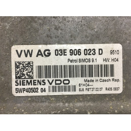 ECU MOTOR SIEMENS VDO SIMOS 9.1 5WP4050204 VAG 03E906023D