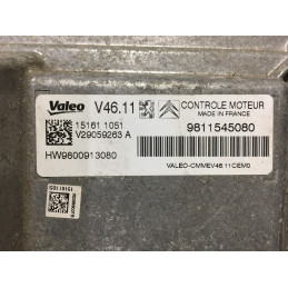 ECU MOTOR VALEO V46.11 V29059263A PSA 9800913080 9811545080