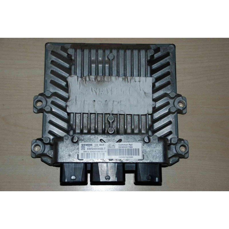 ECU MOTOR SIEMENS SID 801A 5WS40045B-T PSA HW 9647423380 SW 9650517980 - CON INMOVILIZADOR ANULADO (INMO / IMMO OFF) ECU MOTOR SIEMENS SID 801A 5WS40045B-T PSA HW 9647423380 SW 9650517980 - CON INMOVILIZADOR ANULADO (INMO / IMMO OFF)