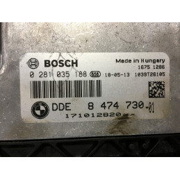 ENGINE ECU BOSCH EDC17C50-6.59 0281035188 BMW DDE 8474430