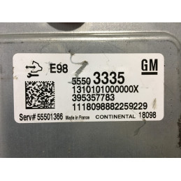 ECU MOTOR CONTINENTAL E98 A2C1139080100 OPEL 55503335